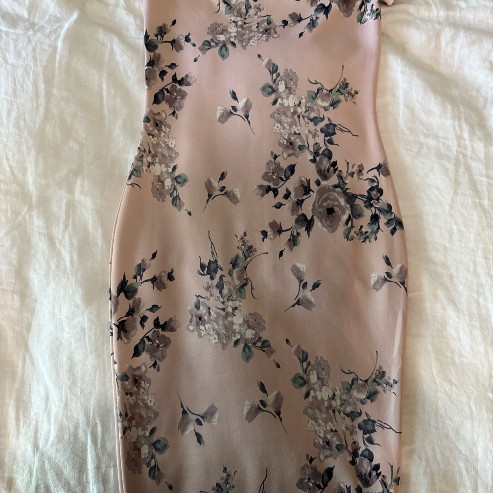 Lovely Day Pink Sequin Embellished Sheath Midi Dress